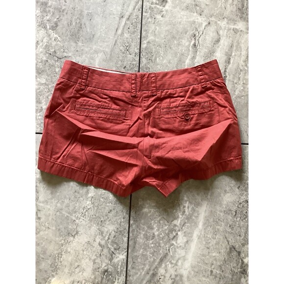 J. Crew 100% Cotton Chino Broken In Coral Pink Orange Shorts 4 - Picture 2 of 4